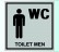3D ПИКТОГРАМА ЗА ХОТЕЛ - TOILET_MEN