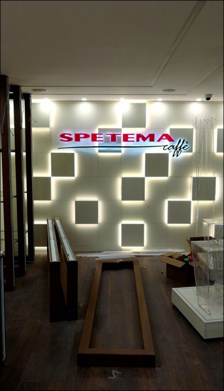 Production and installation of an interior volumetric inscription of SPETEMA&nbsp;