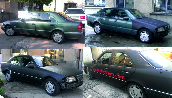 http://Complete pasting of the E class with black mat of the company 3M series 1080&nbsp;
