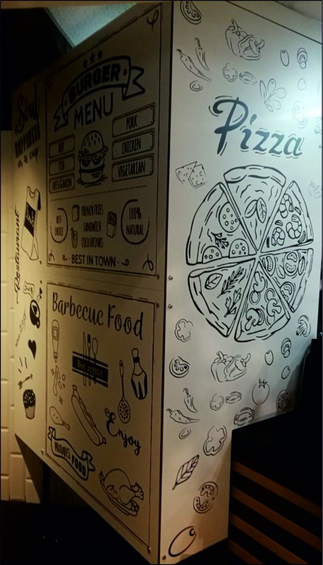 Construction of a pizza production area&nbsp;
