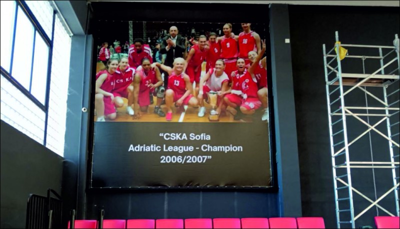 Vinyl canvas for the CSKA hall&nbsp;